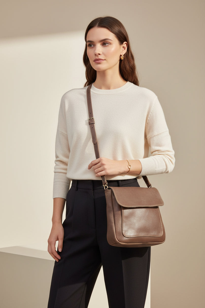 Mini Huxley Leather Hand Bag