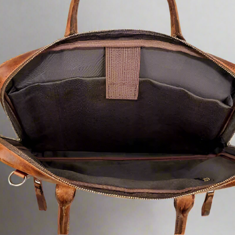 Ibiza Isle Leather Laptop Bag