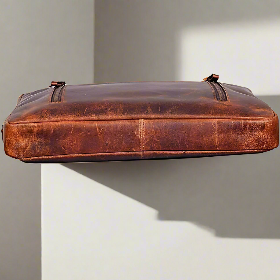 Ibiza Isle Leather Laptop Bag