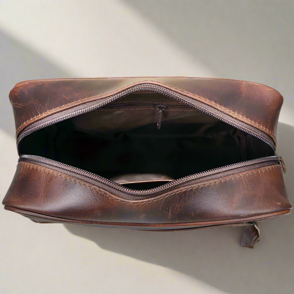 Dopp Kit Leather Bag