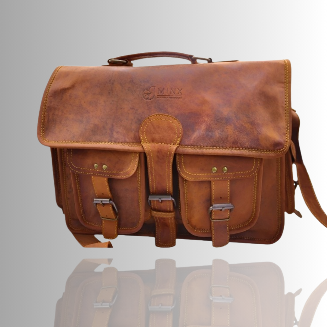 Barbados Leather Laptop Bag
