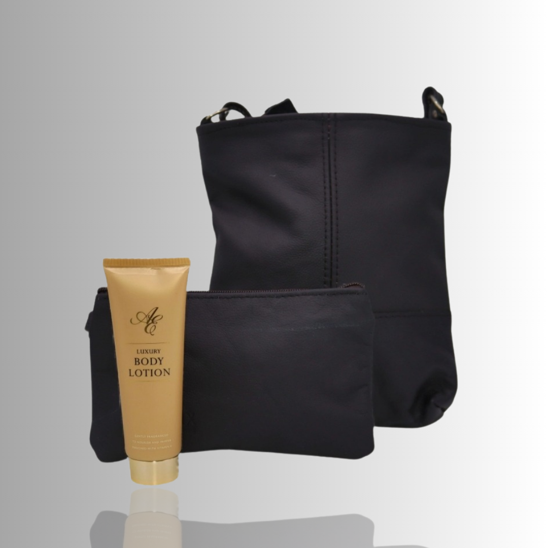 Black Leather Combo - Gift Set