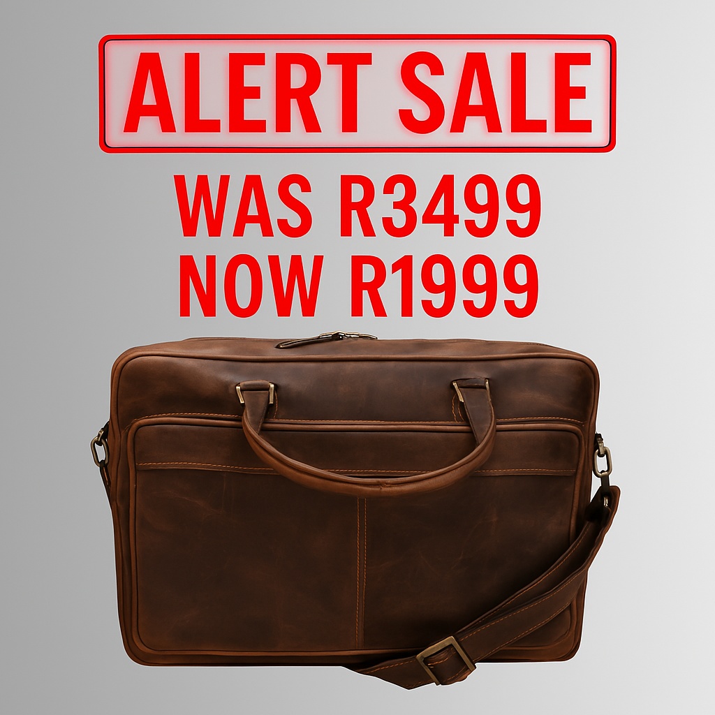 Coral Cove Leather Laptop Bag