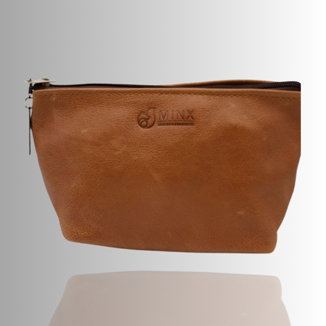 Cammy Leather Cosmetic Bag