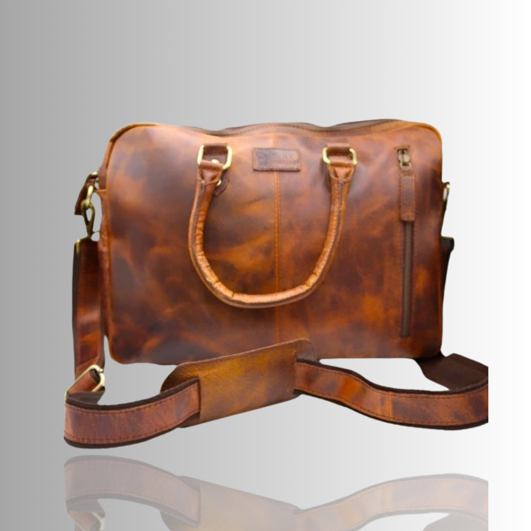 Capri Classic Leather Laptop Bag