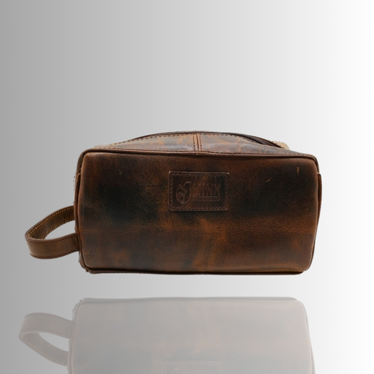 Classic Leather Toiletry Bag