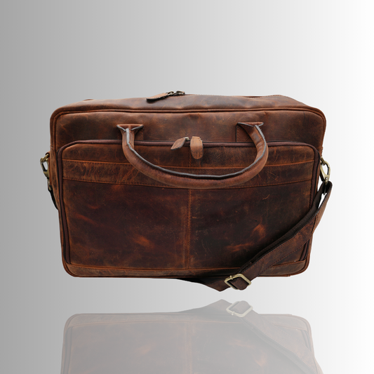 Coral Cove Leather Laptop Bag