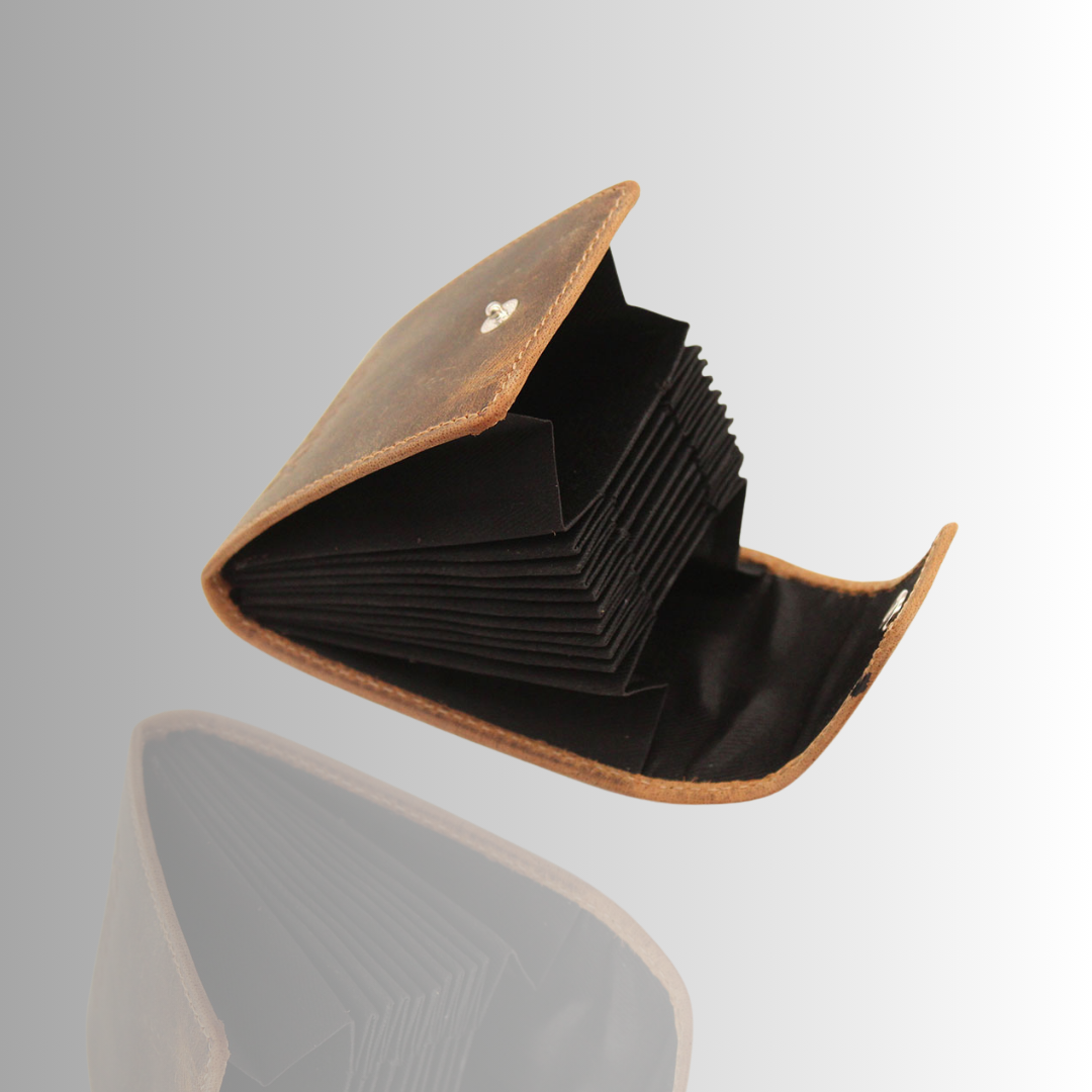 Concertina Leather Card Holder