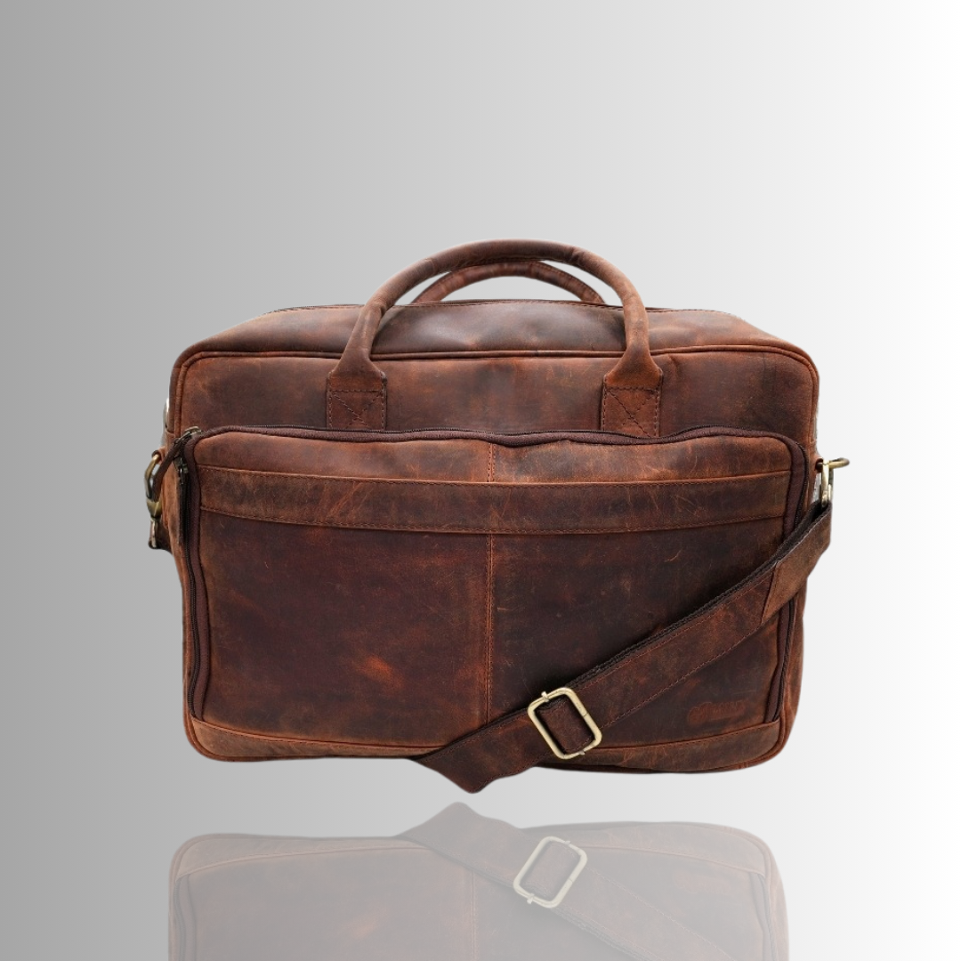 Crete Leather Laptop Bag