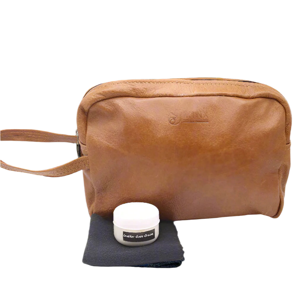 Dino Leather Toiletry Bag Combo
