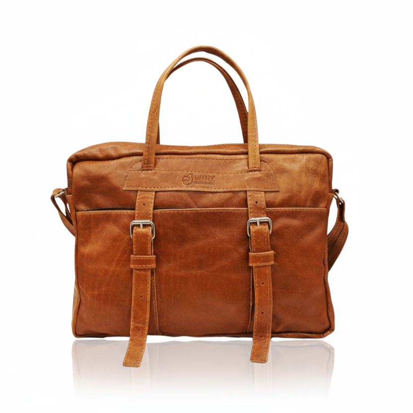 Dakota Leather Laptop Bag – Minx Leather SA