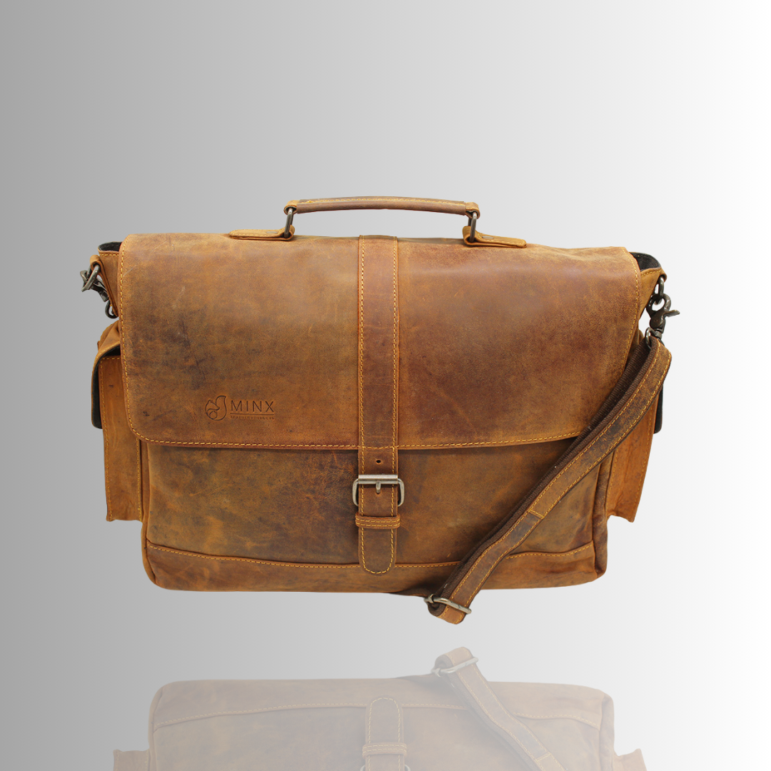 Dominican Leather Laptop Bag