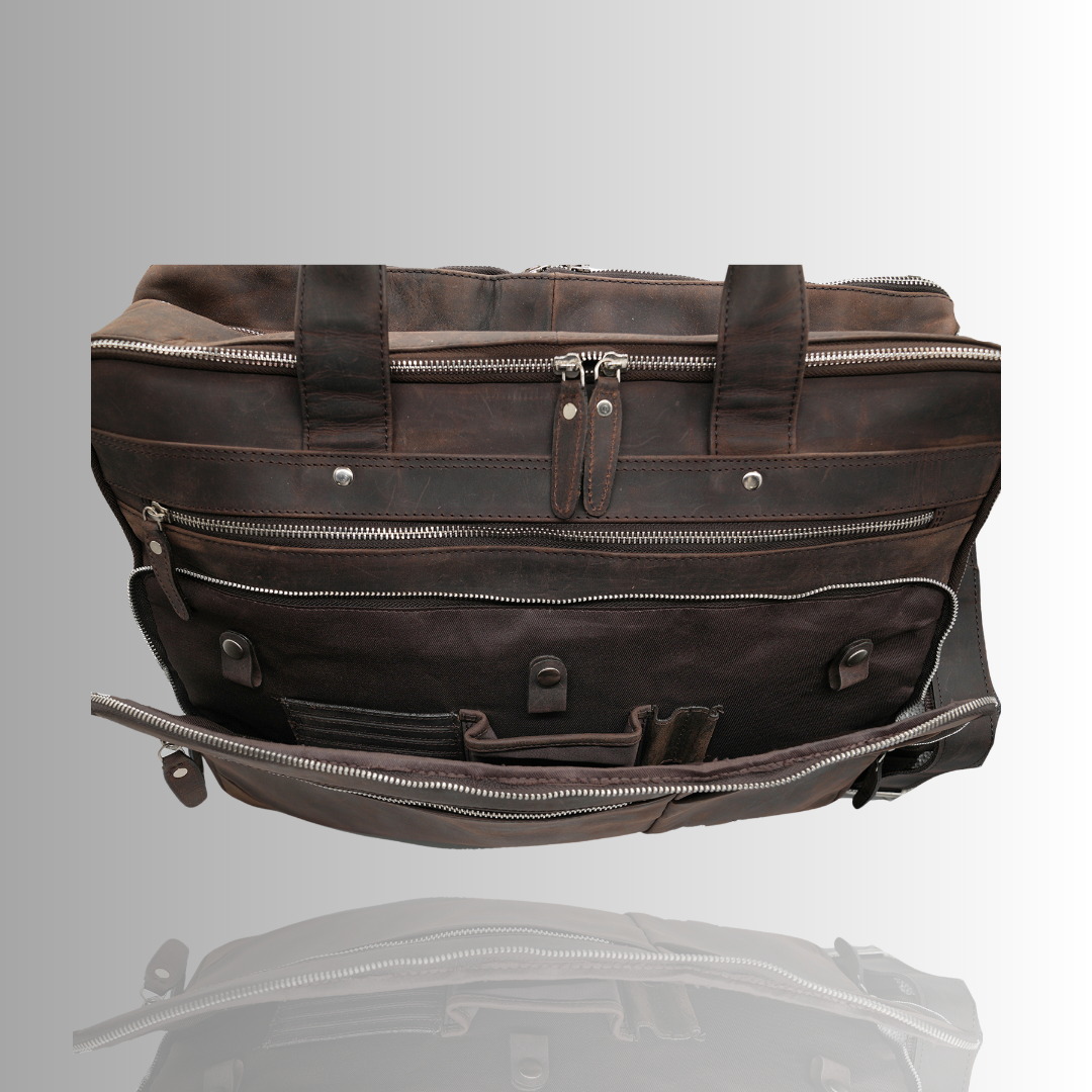 Fiji Leather Laptop Bag