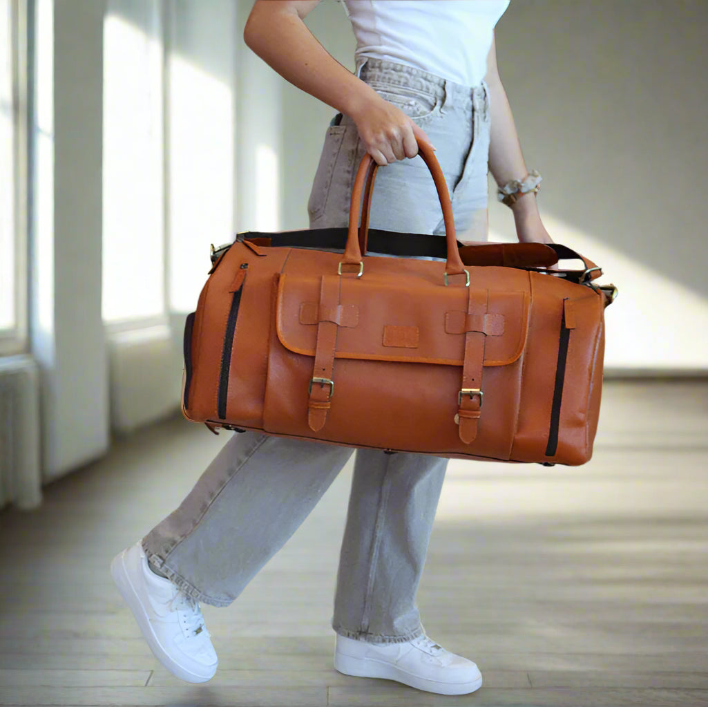 Harry Luxe Leather Duffel Bag