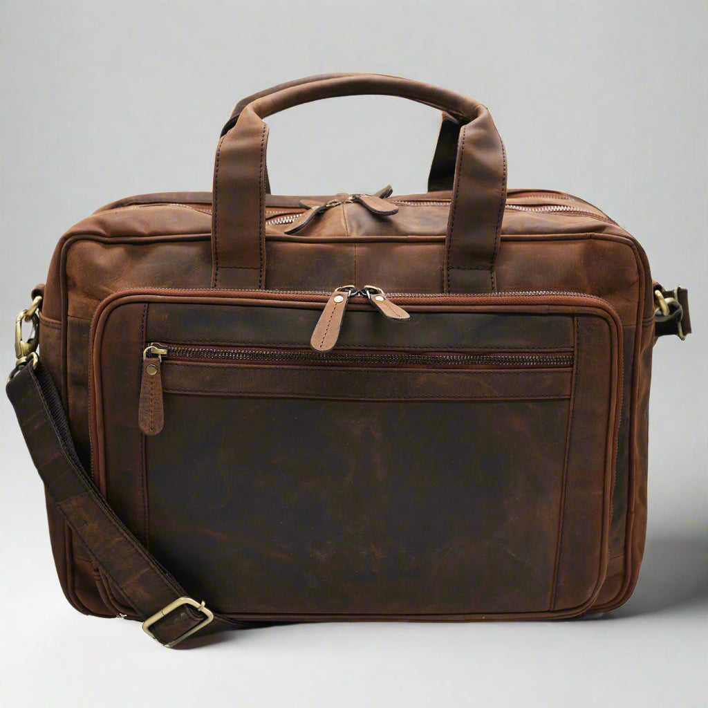 Crete Leather Laptop Bag