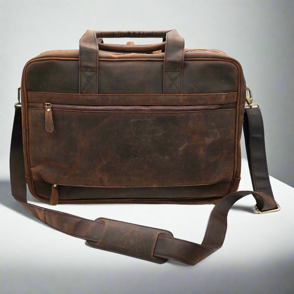 Crete Leather Laptop Bag