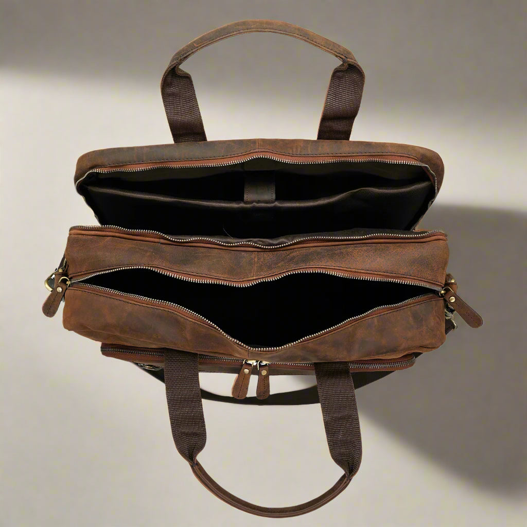 Crete Leather Laptop Bag