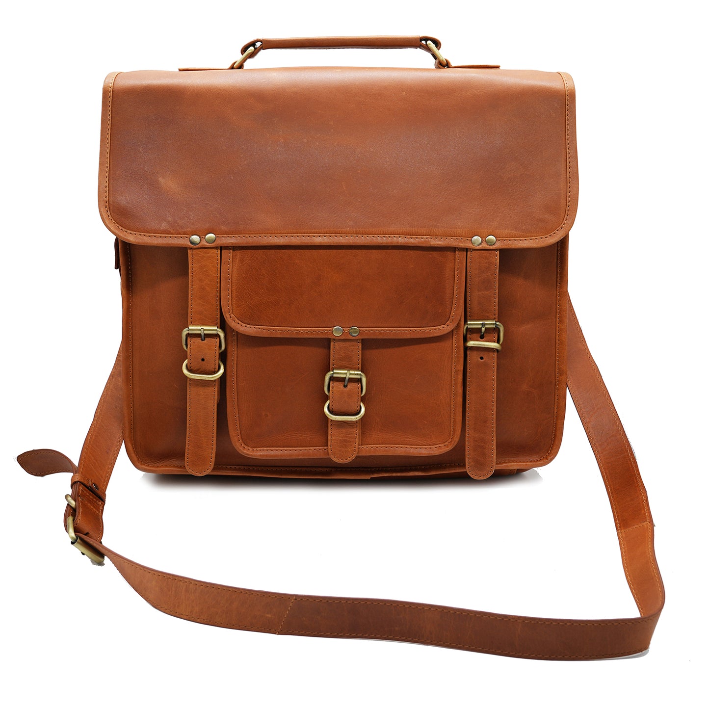 Cuban Leather Laptop Bag