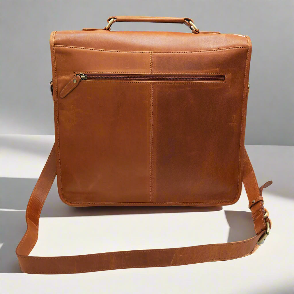 Cuban Leather Laptop Bag