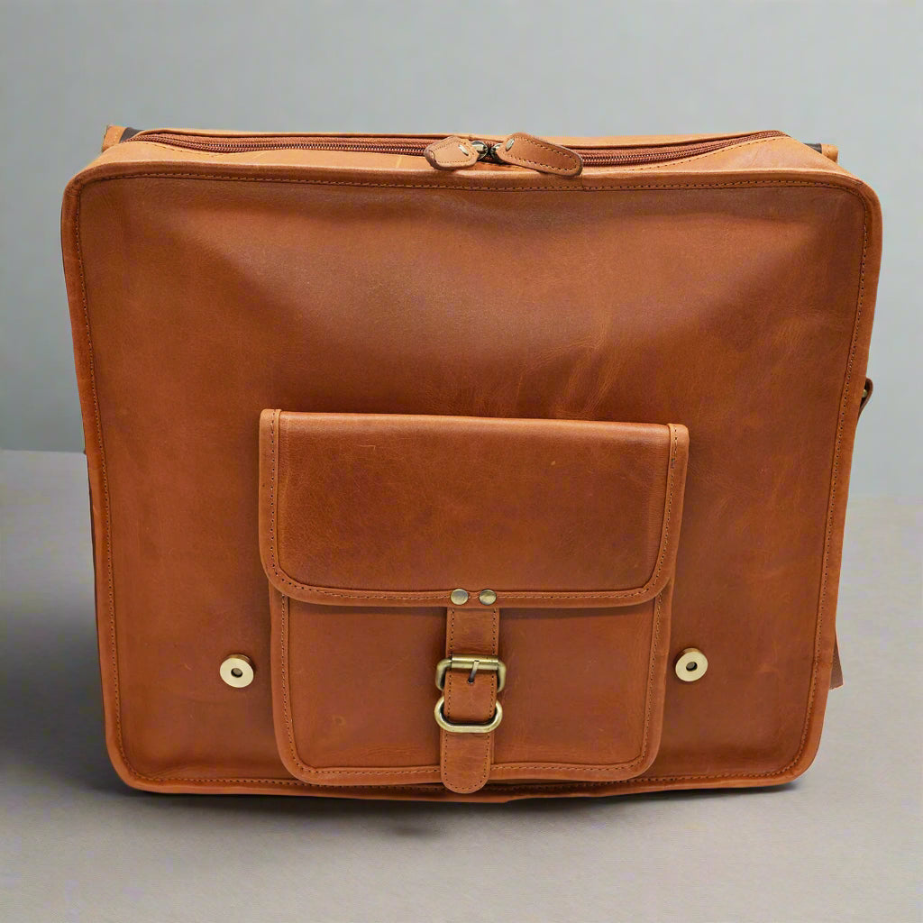 Cuban Leather Laptop Bag