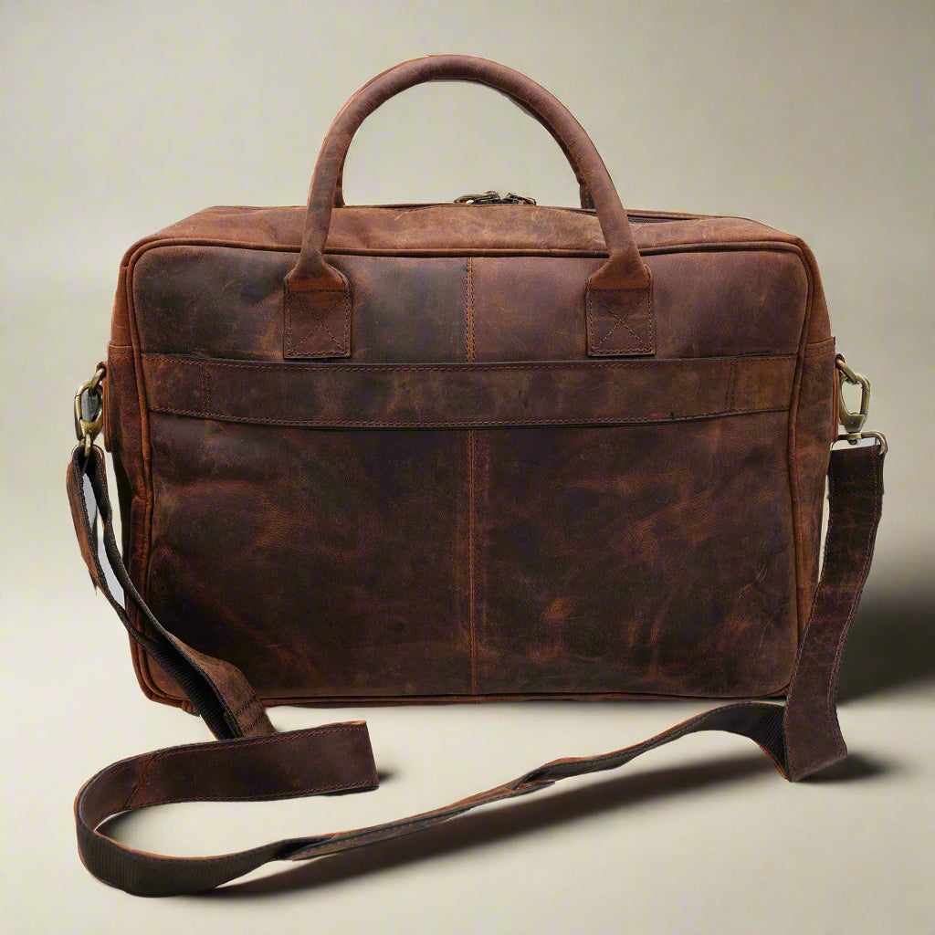 Coral Cove Leather Laptop Bag