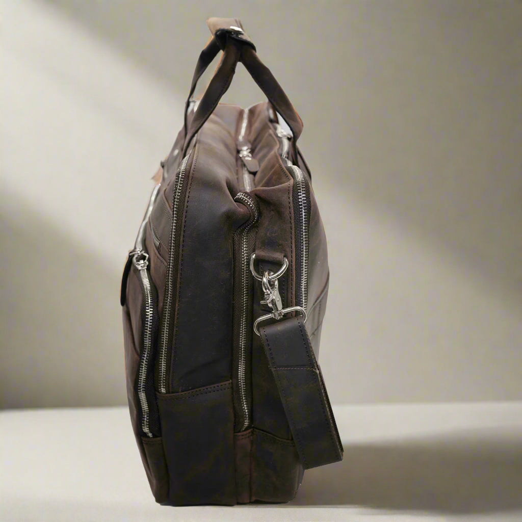 Fiji Leather Laptop Bag