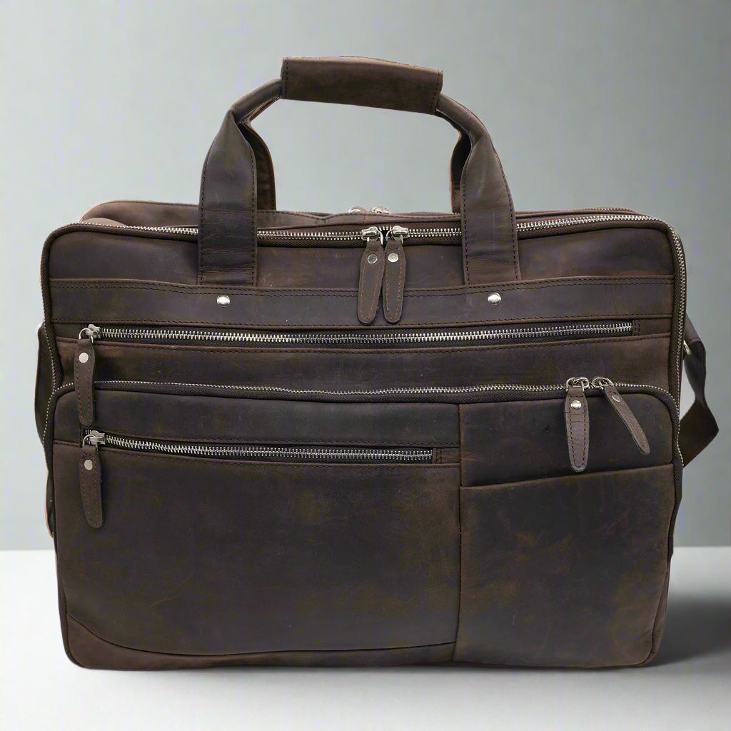 Fiji Leather Laptop Bag