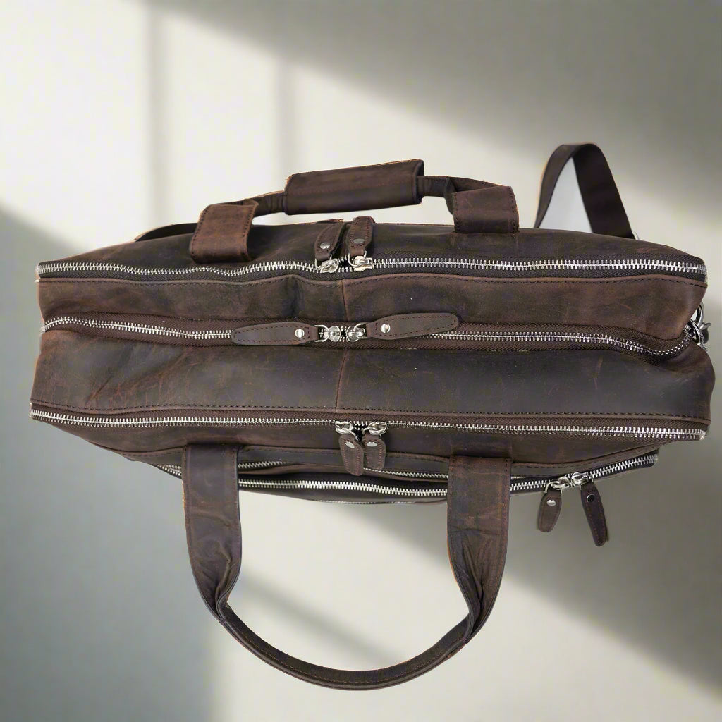 Fiji Leather Laptop Bag
