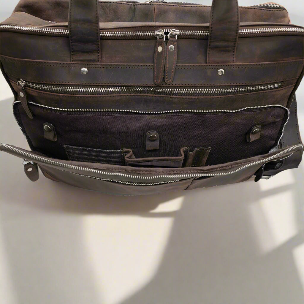 Fiji Leather Laptop Bag