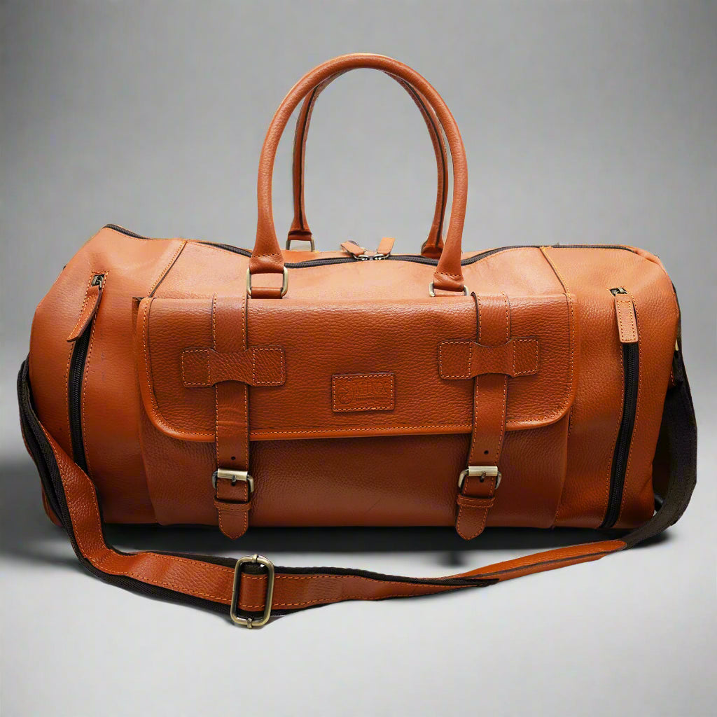 Harry Luxe Leather Duffel Bag