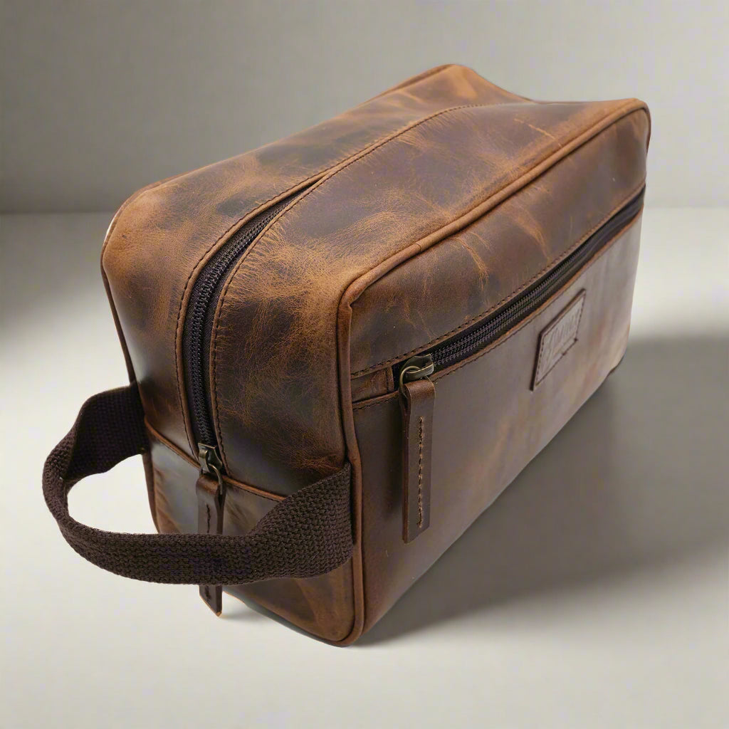 Legacy Leather Toiletry Kit Combo