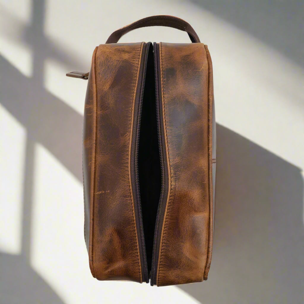 Legacy Leather Toiletry Kit Combo