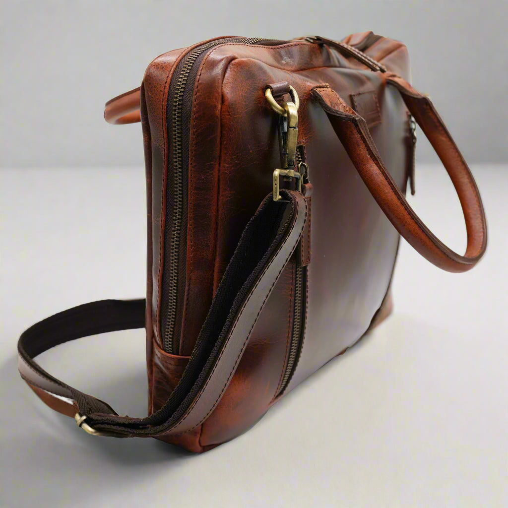 Ibiza Isle Leather Laptop Bag