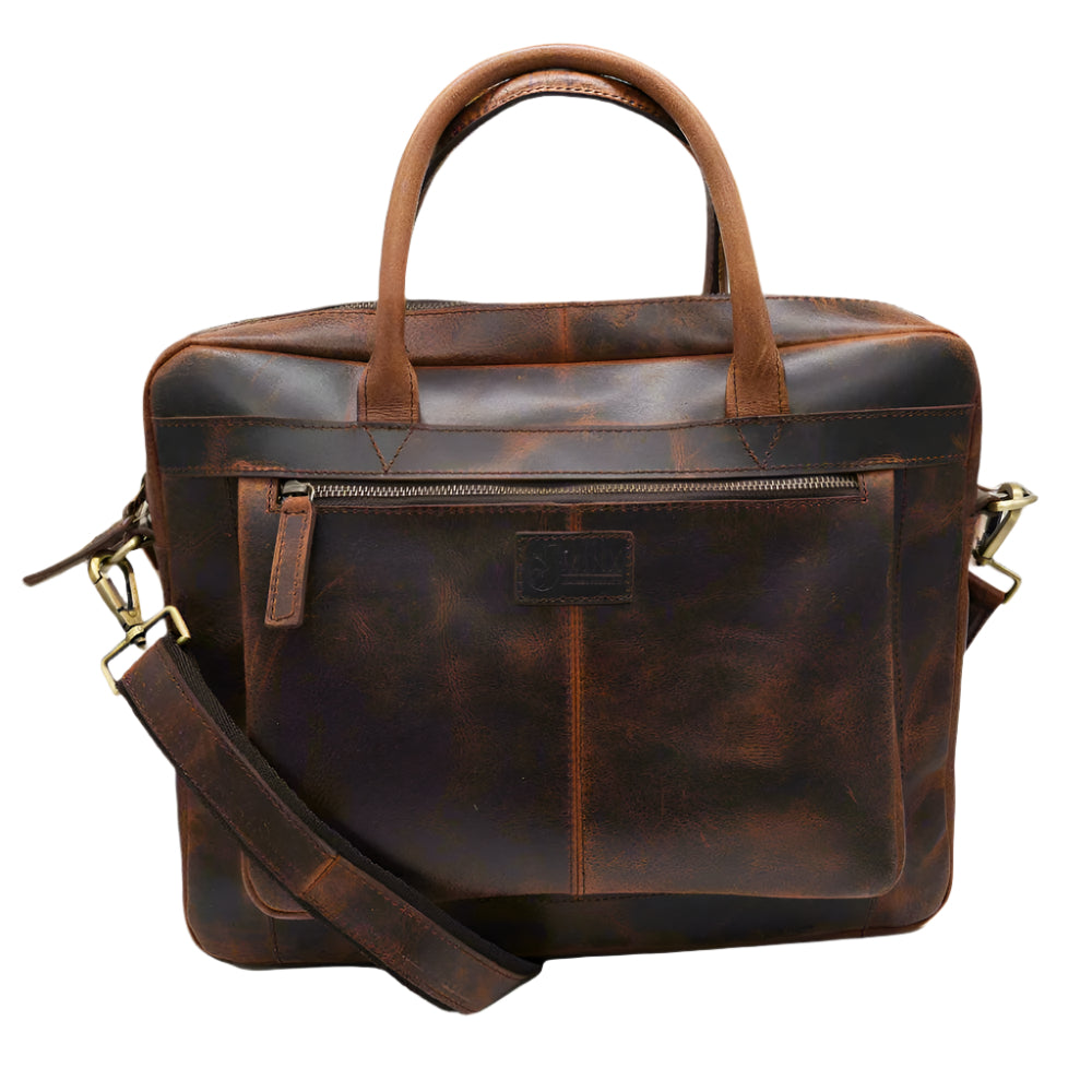 Mykonos Leather Laptop Bag