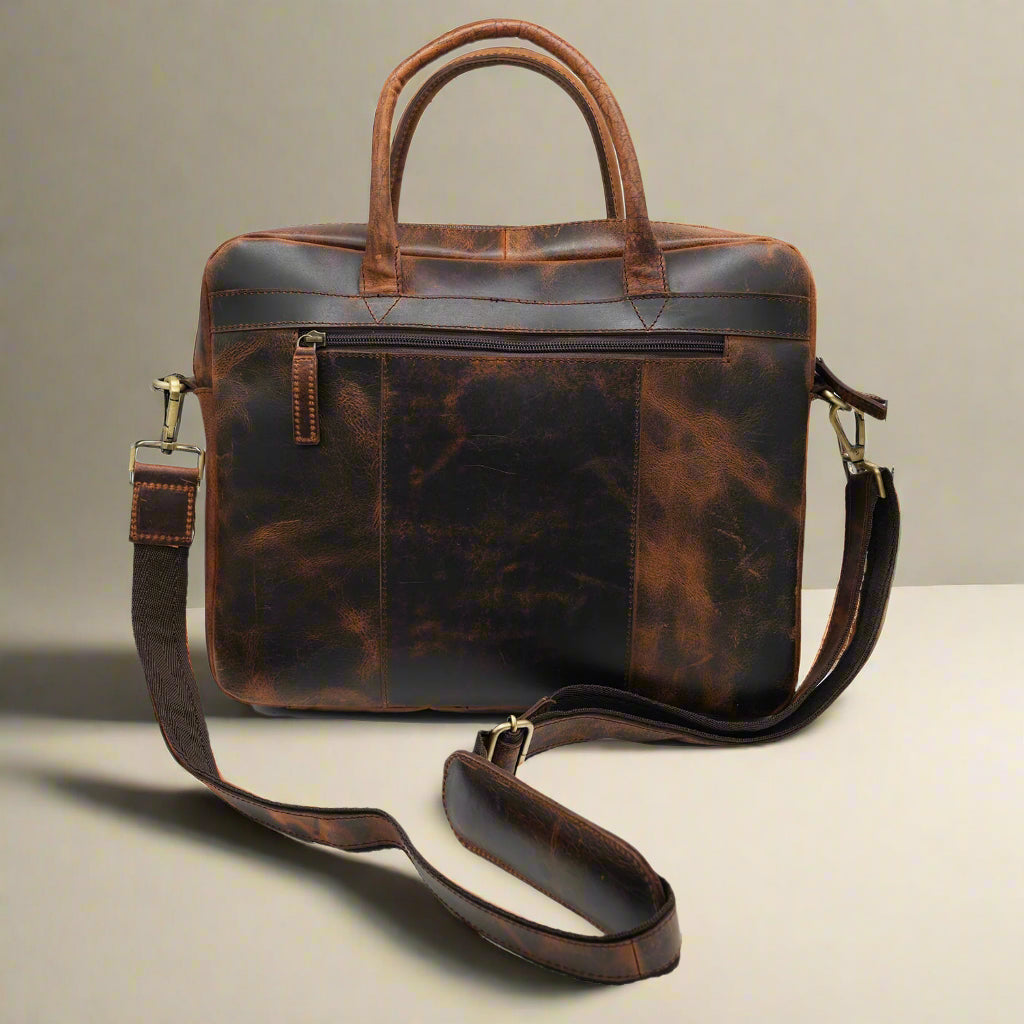 Mykonos Leather Laptop Bag