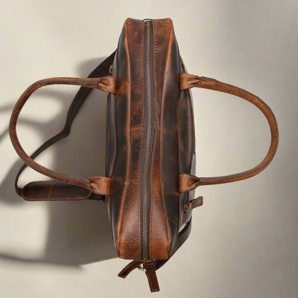 Mykonos Leather Laptop Bag