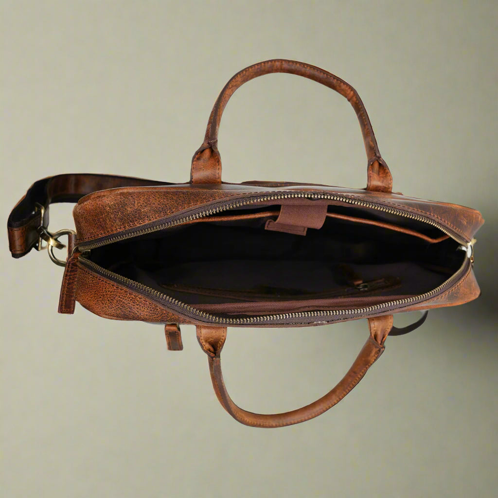 Mykonos Leather Laptop Bag