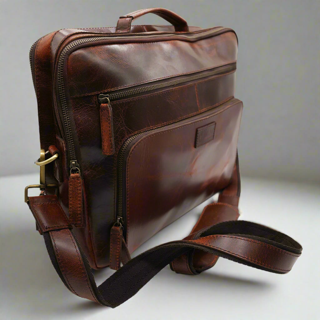 Koh Samui Leather Laptop Bag