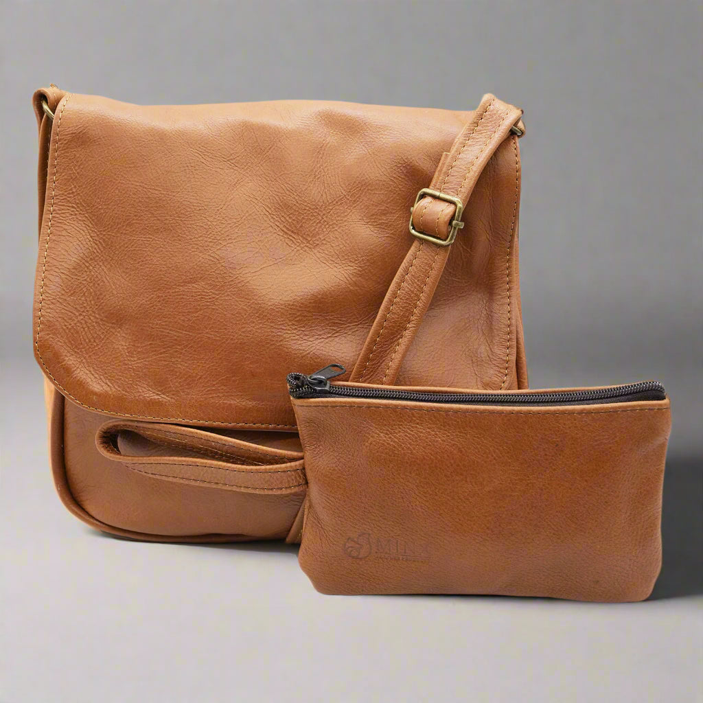 Huxley Leather Hand Bag and Bodywash