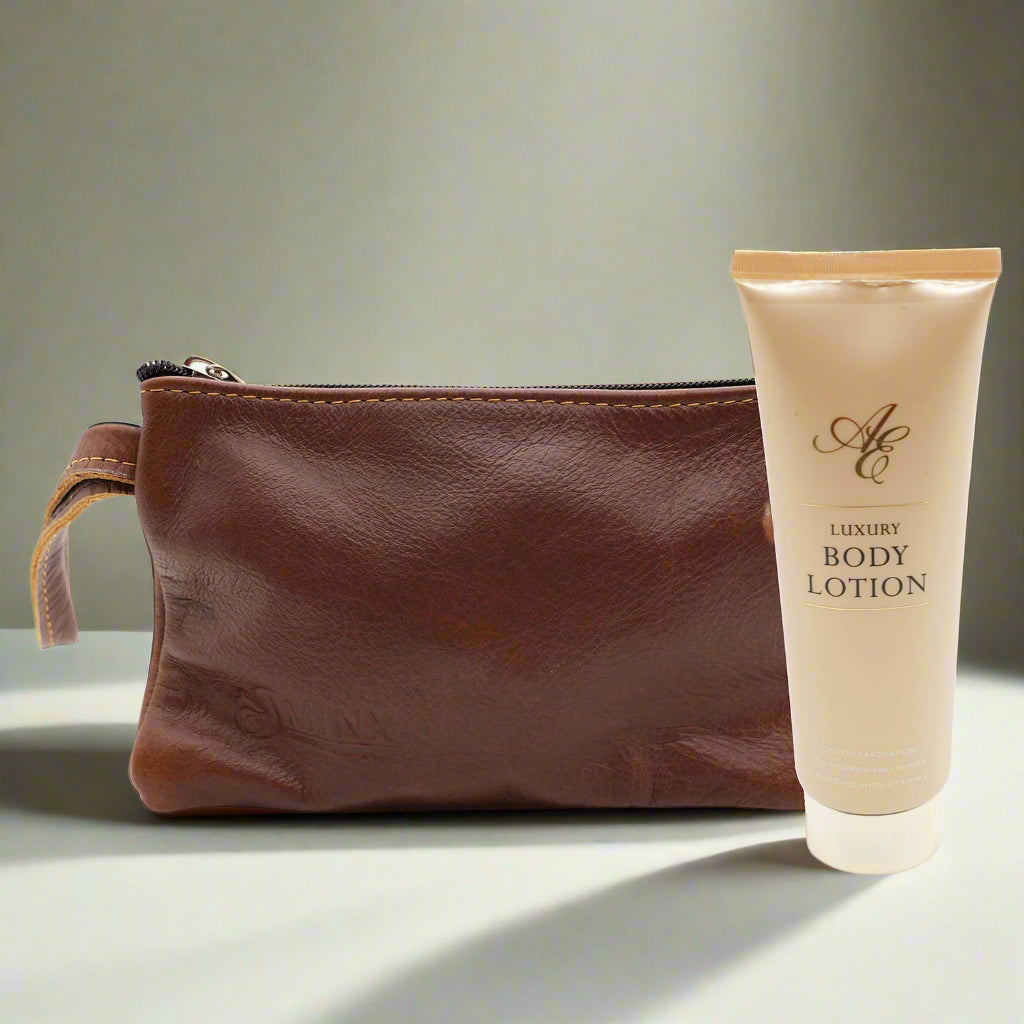 Make Up Bag and Body Lotion Gift Set WOMENS DAY