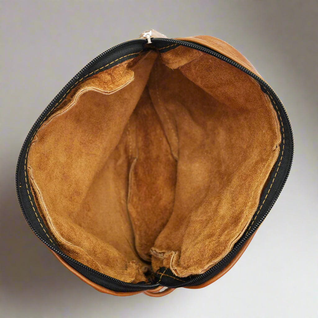 Dino Leather Toiletry Bag Gift Set