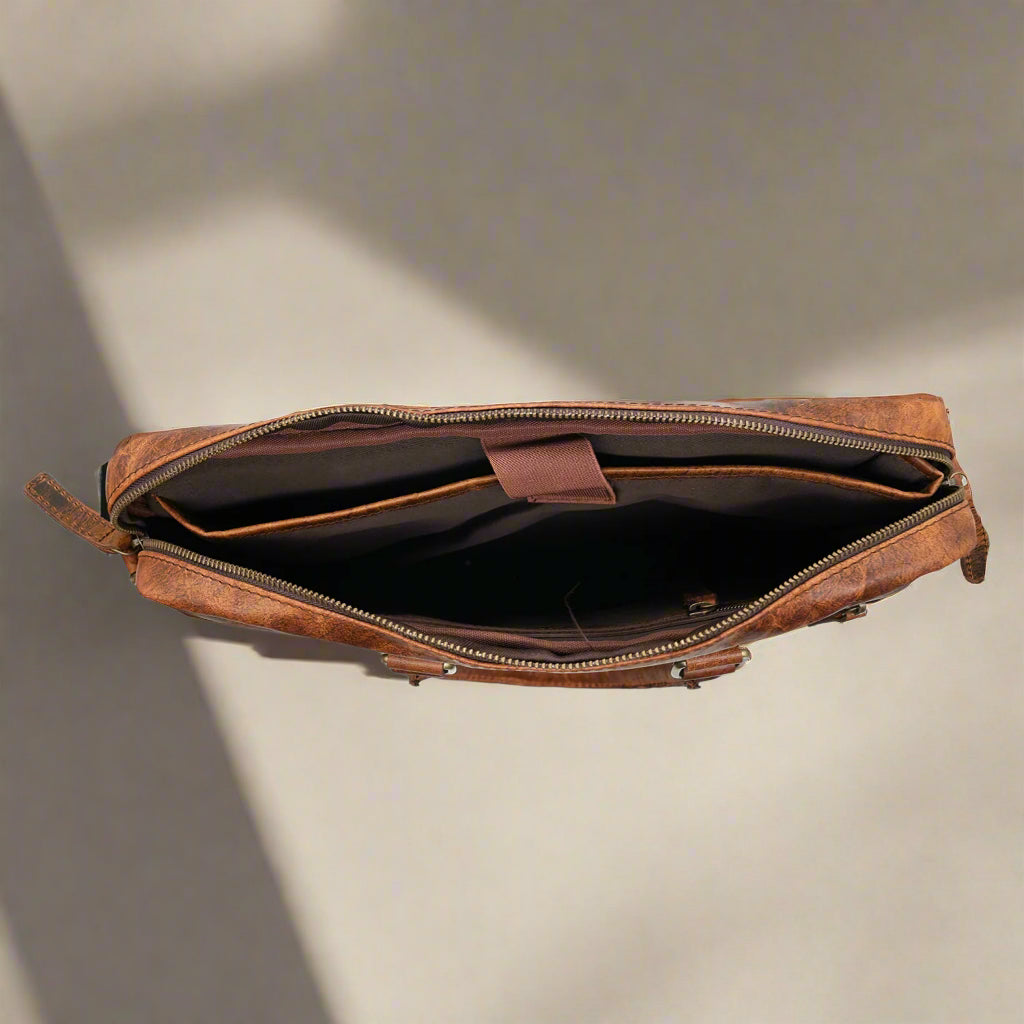 Capri Classic Leather Laptop Bag