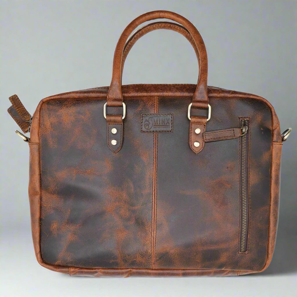Capri Classic Leather Laptop Bag