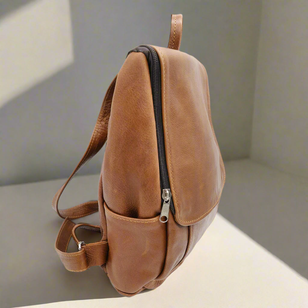 Mini Chicago Leather Backpack