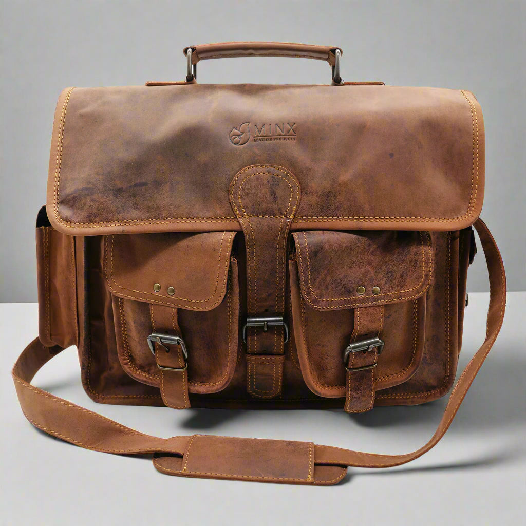 Barbados Leather Laptop Bag