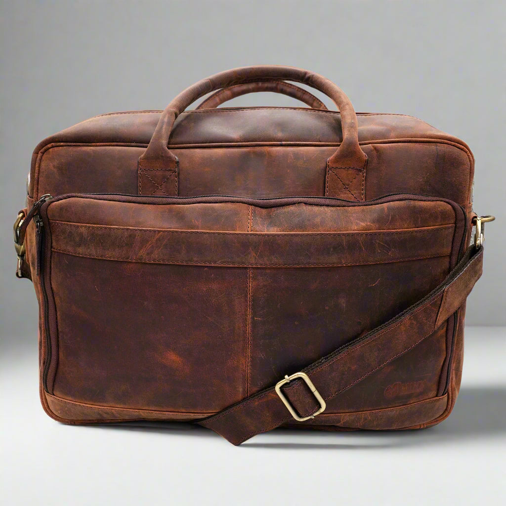 Crete Leather Laptop Bag