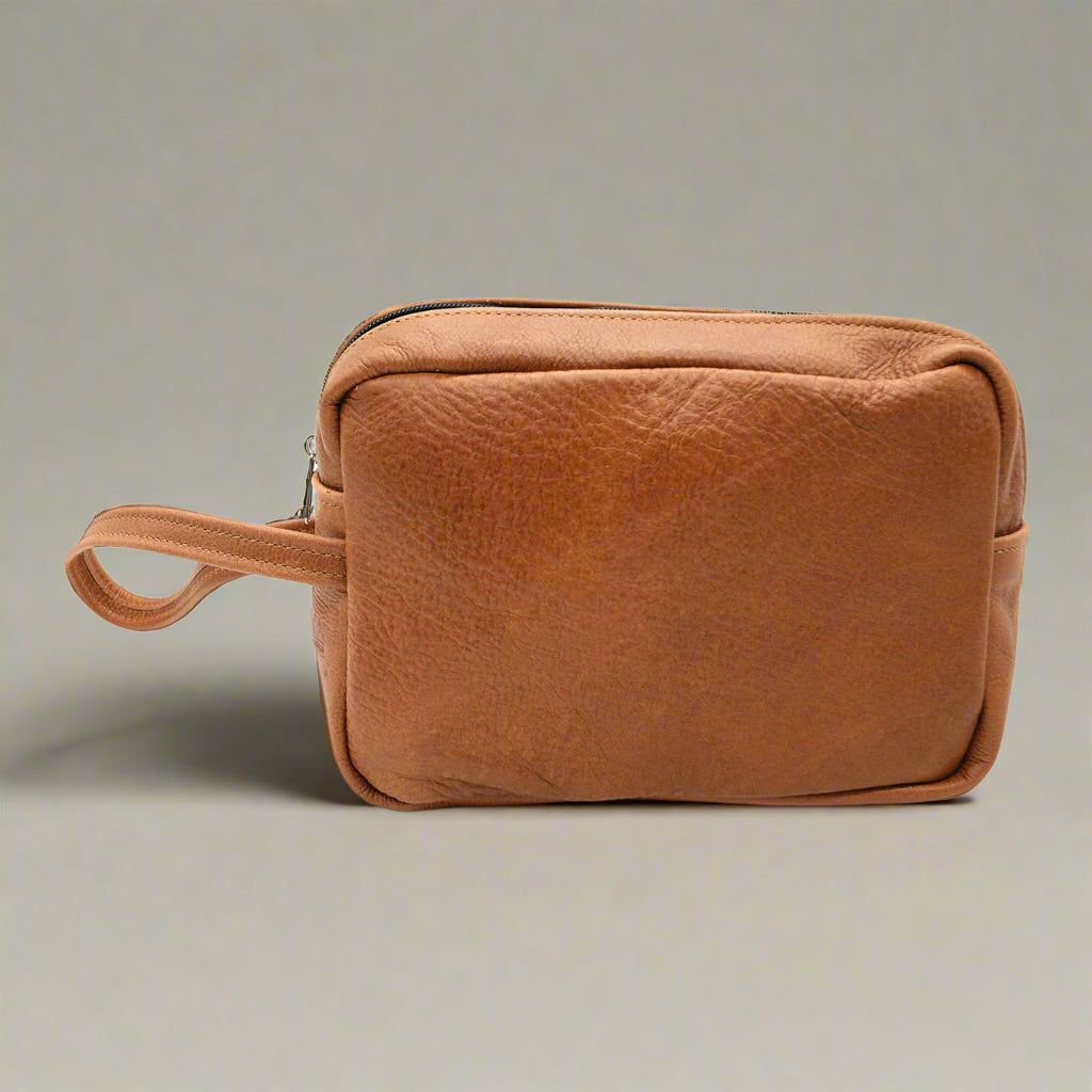 Dino Leather Toiletry Bag Gift Set