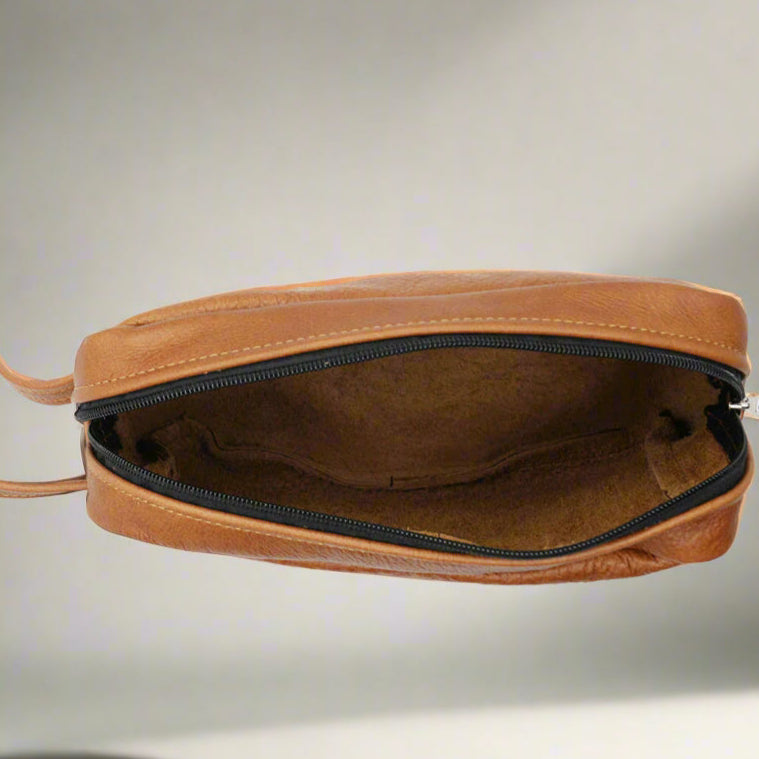 Dino Leather Toiletry Bag Gift Set