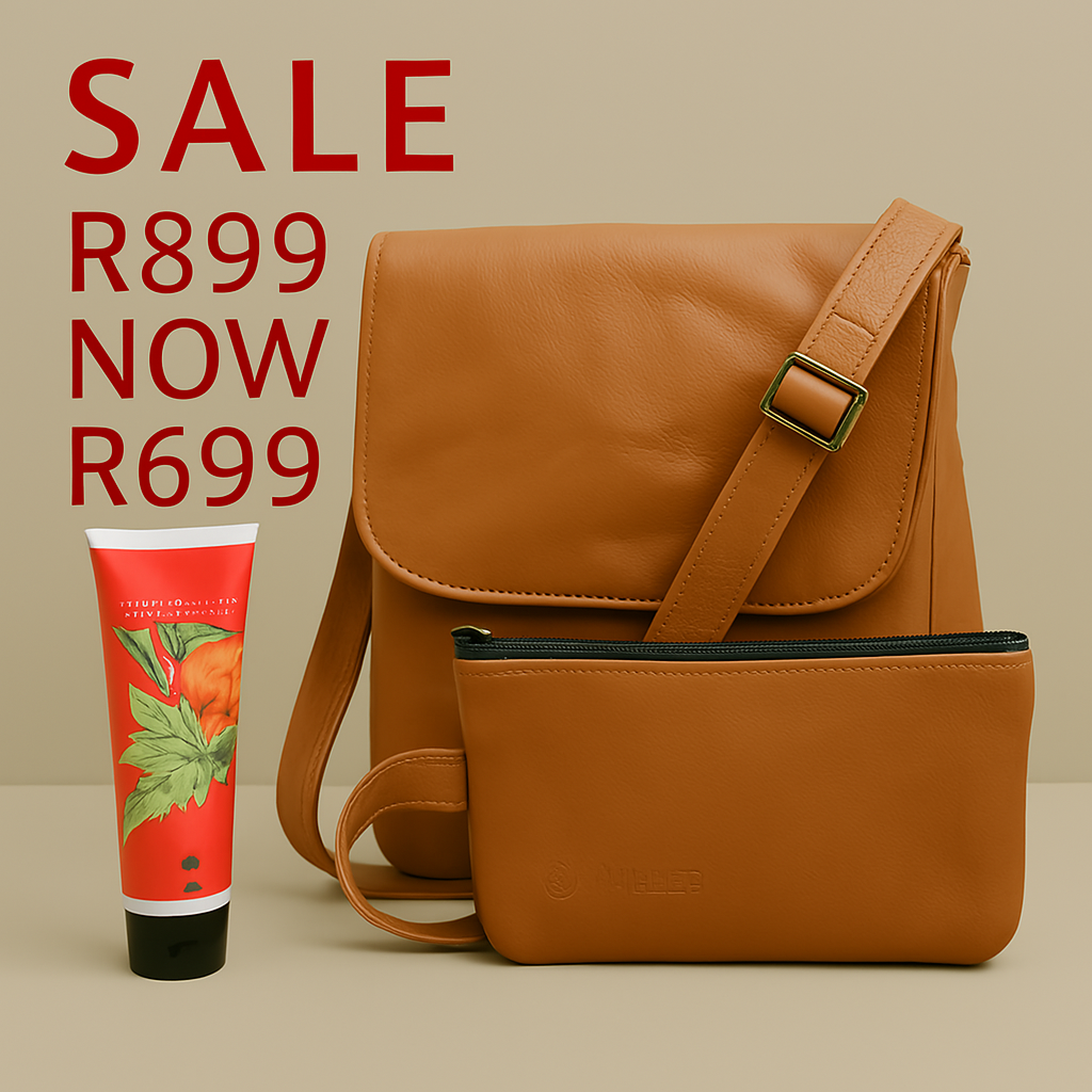 Huxley Leather Hand Bag and Bodywash