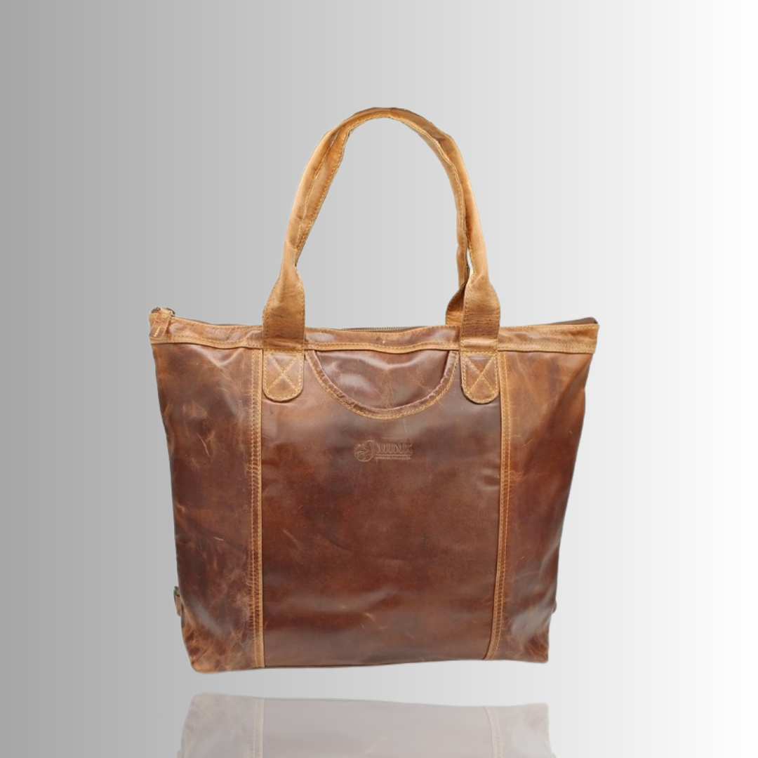 Hannah Leather Nappy Bag